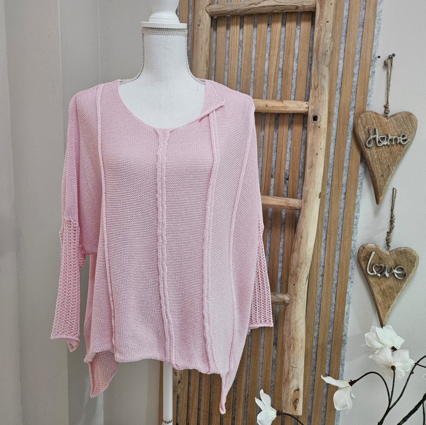 Feinstrickpullover - Rosa