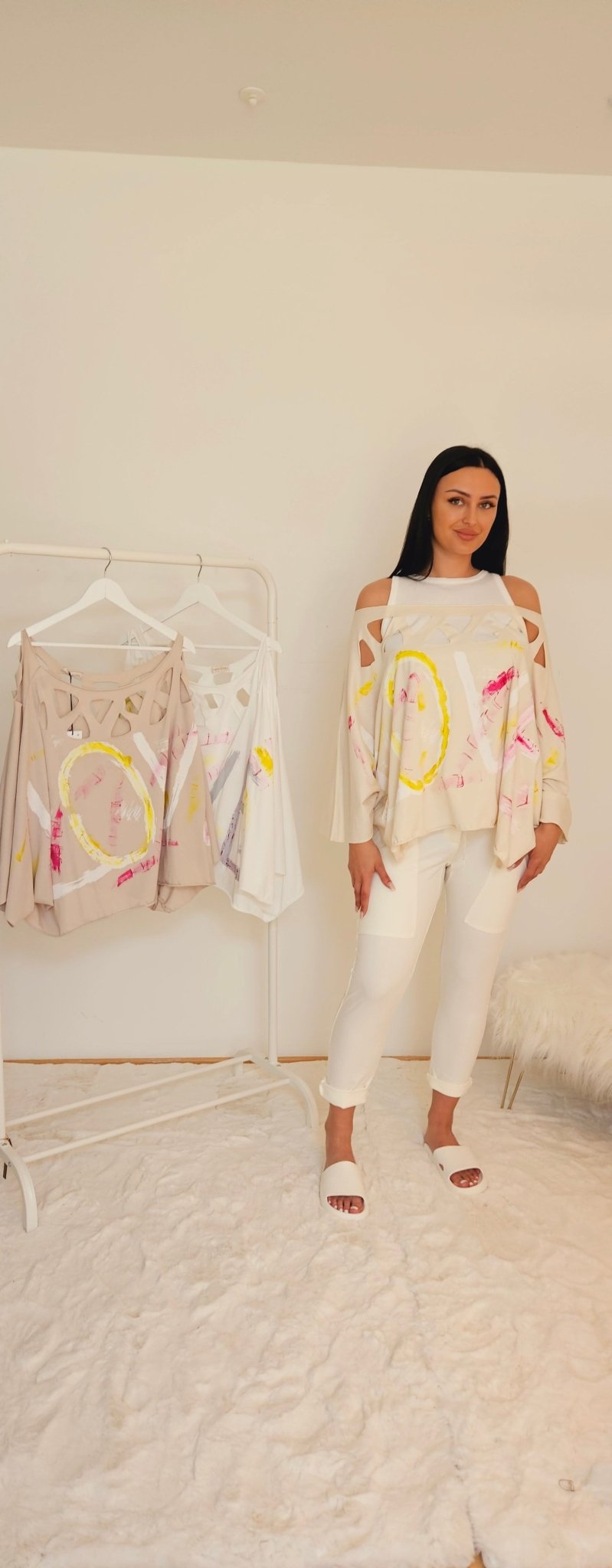 Cut-Out-Shirt Love - verschiedene Farben - Jana`s Trend and Style