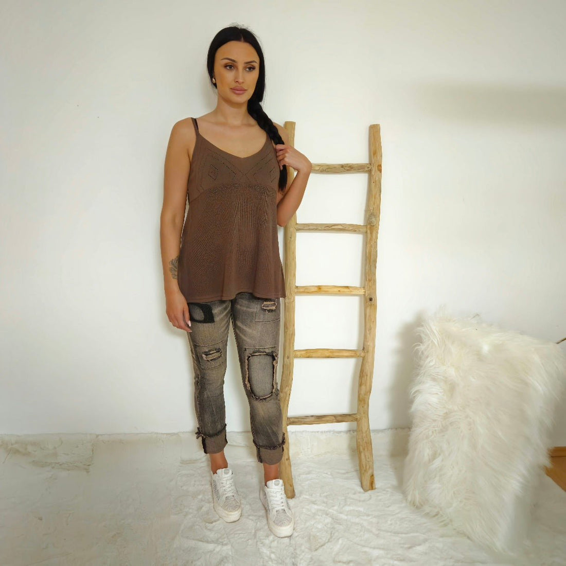 Sexy Woman, Jeans, Usedblack/Schoko - Jana`s Trend & Style