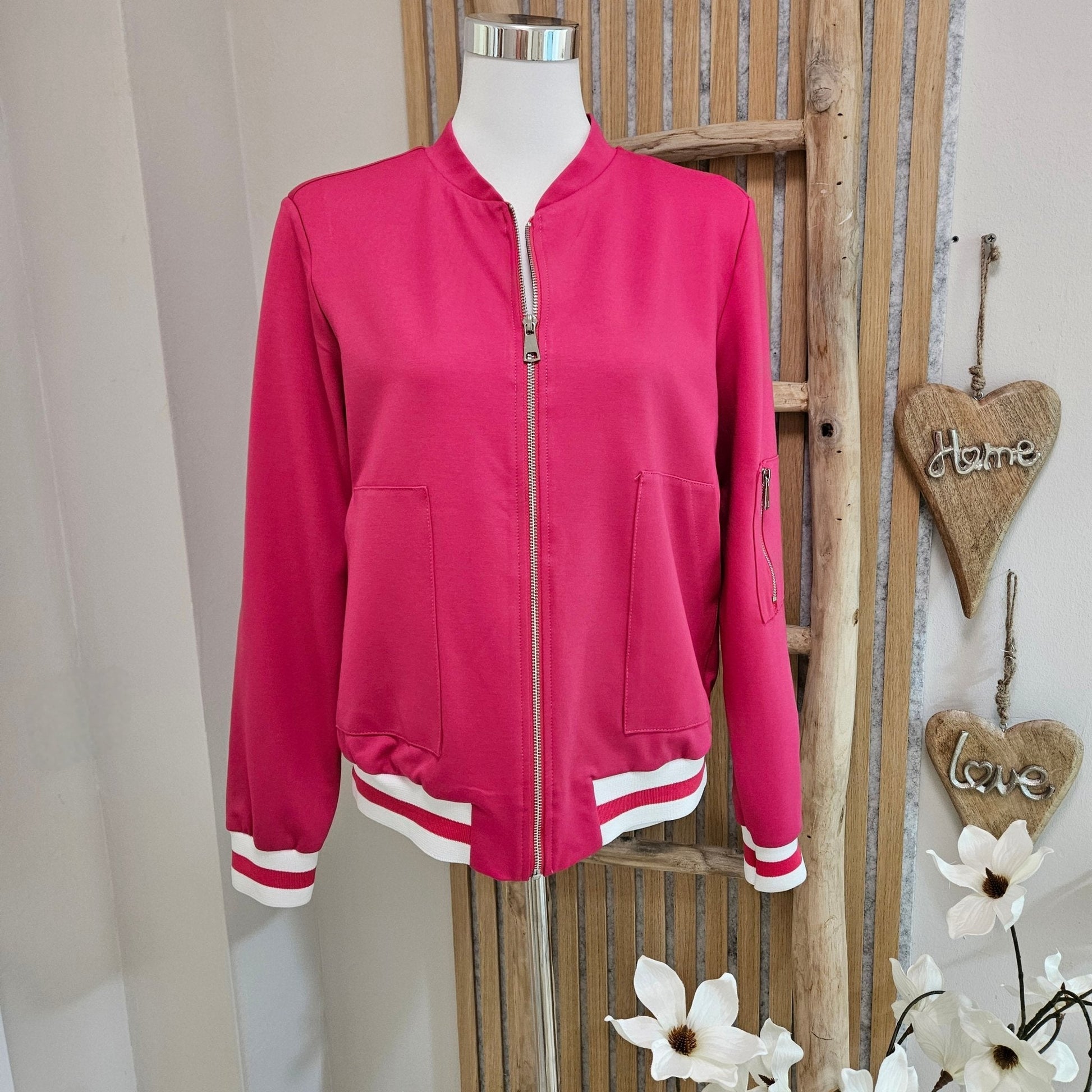 Blouson mit Streifen am Bündchen - Jana`s Trend and Style