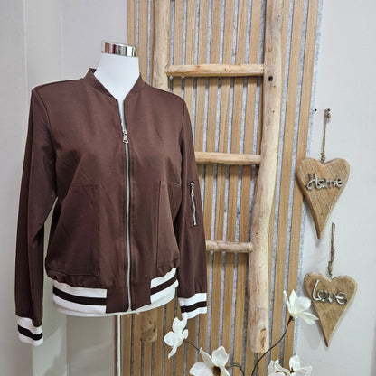 Blouson mit Streifen am Bündchen - Jana`s Trend and Style