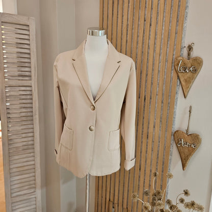 Esvivid Blazer Casual "Maria" - Beige - Jana`s Trend and Style