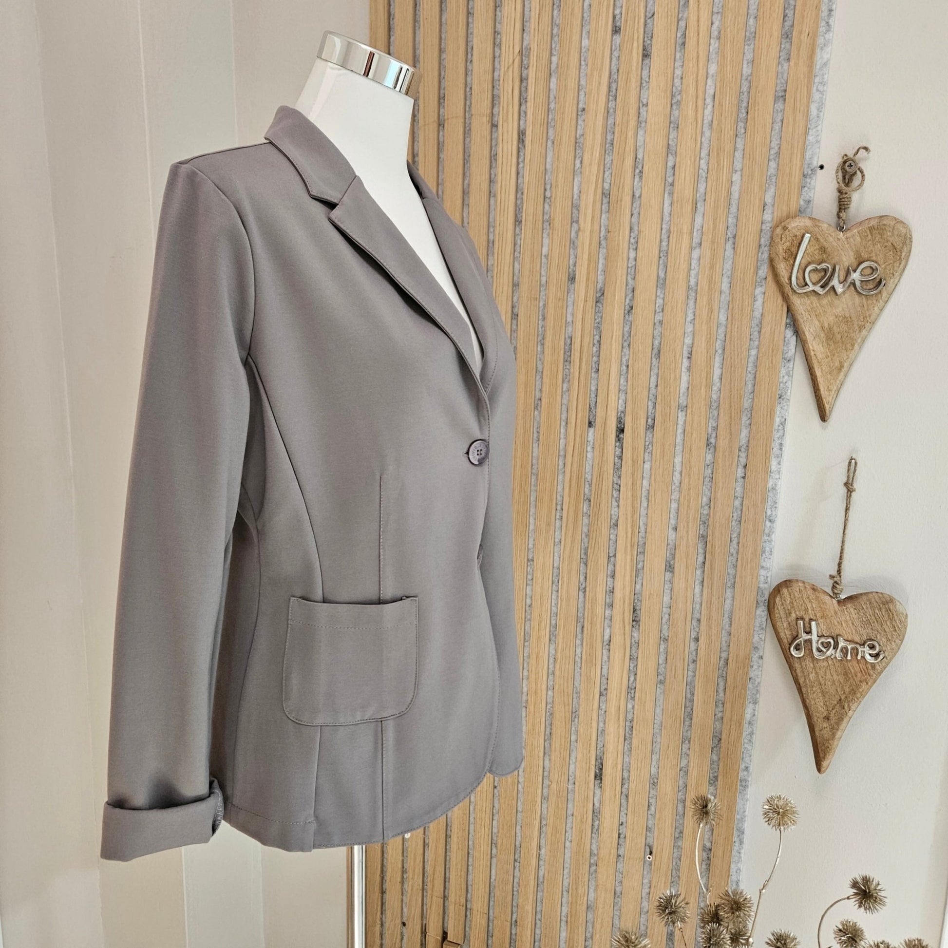 Esvivid Blazer Casual "Maria" Grau - Jana`s Trend and Style