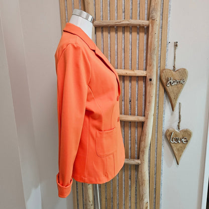 Esvivid Blazer Casual "Maria" Orange - Jana`s Trend and Style