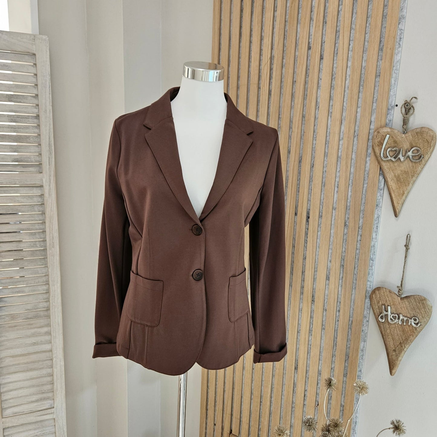 Esvivid Blazer Casual "Maria" Schokobraun - Jana`s Trend and Style