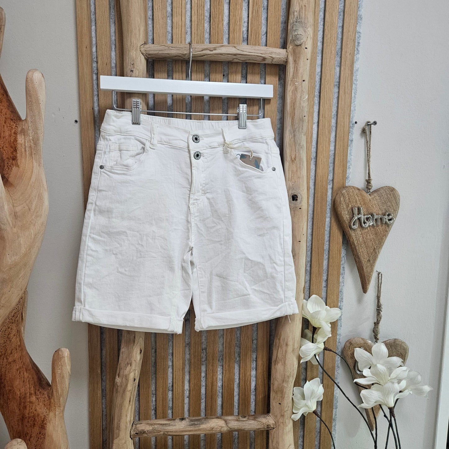 Jeansshorts, Melly & Co Weiß - Jana`s Trend and Style