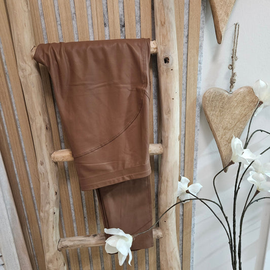 Lederlook Leggins - verschiedene Farben - Jana`s Trend and Style