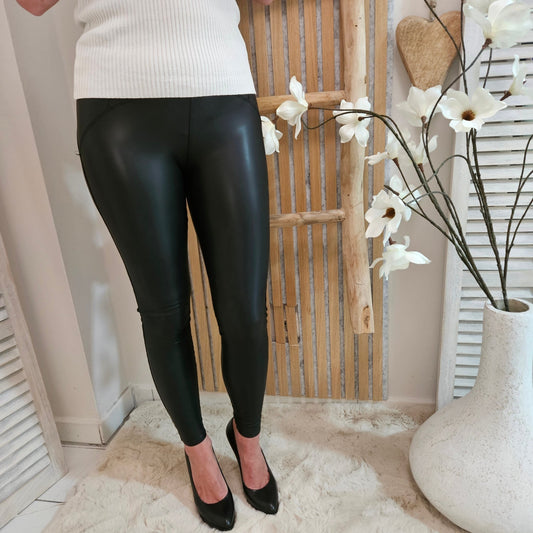 Lederlook Leggins - verschiedene Farben - Jana`s Trend and Style