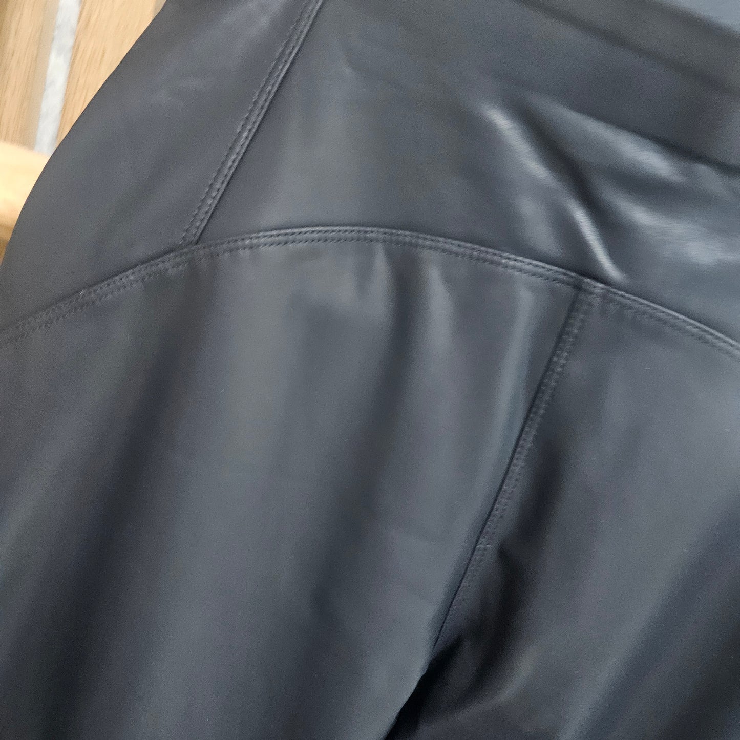 Lederlook Leggins -Marine, L