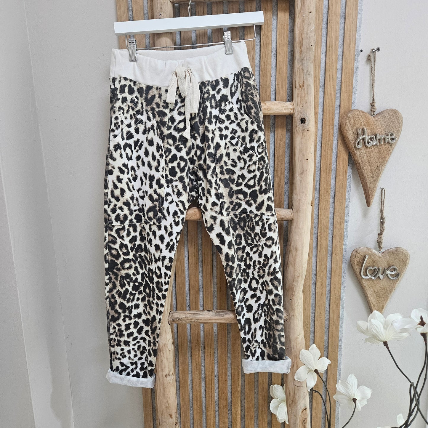 Joggpants mit tiefen Taschen "Fuchsia", M