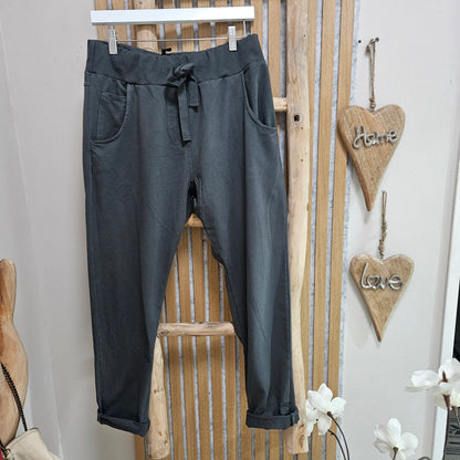 Joggpants mit Einstecktaschen-  "Anthrazit"- auch bei den Herren besonders beliebt