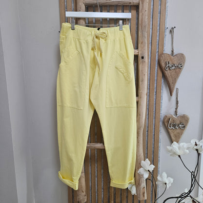 Joggpants mit tiefen Taschen "Fuchsia", M
