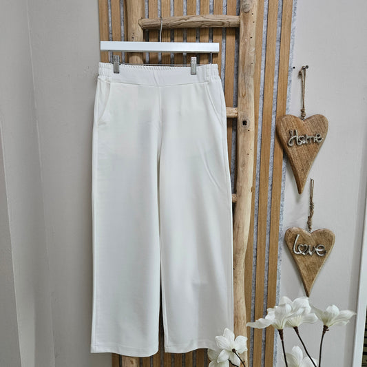 Culotte Casual "Nicki" Wollweiß