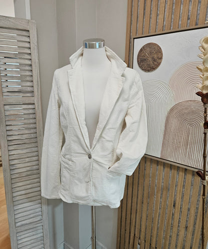 Samt - Cord Blazer mit Pailletten - Jana`s Trend & Style